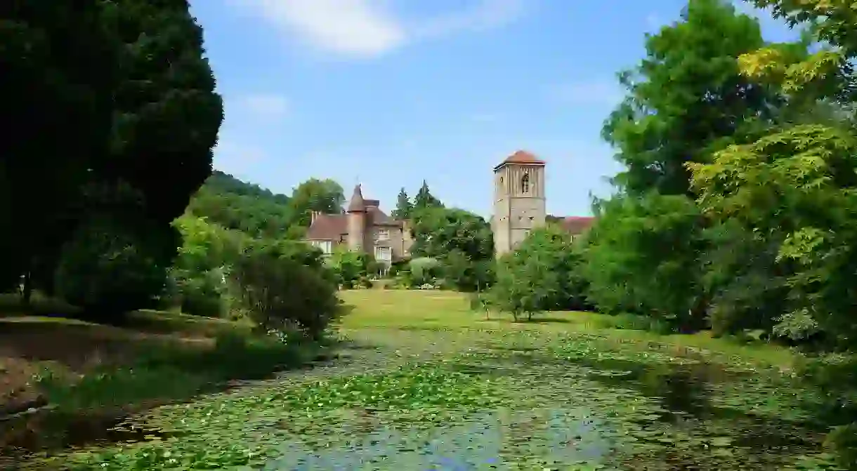 Little Malvern Court and Gardens, at the foot of the Malvern Hills, an oasis of tranquillity