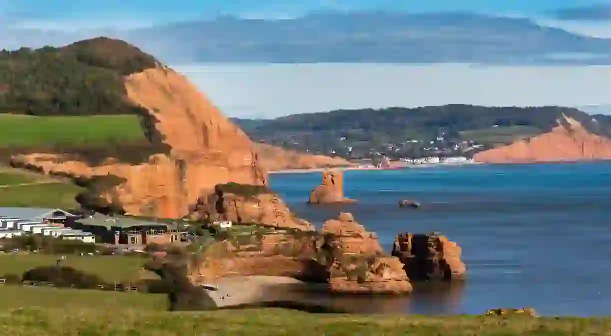 Kayaking and paddleboarding are popular at Ladram Bay, but its not a bad spot for a picnic either