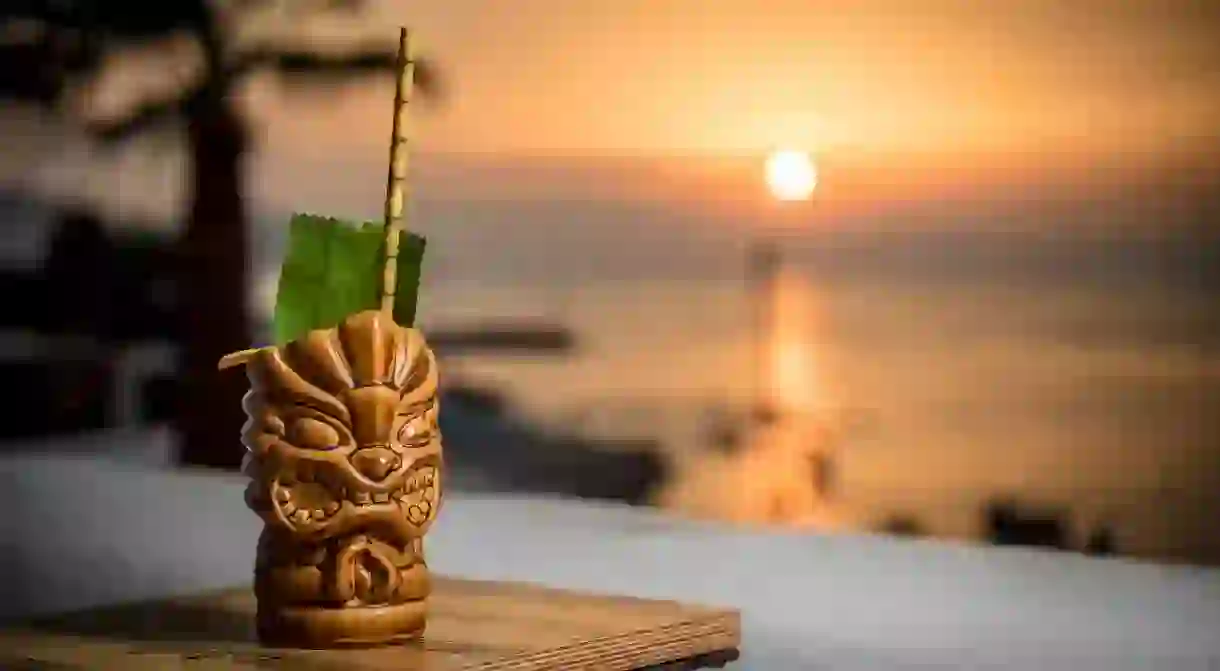 Enjoy cocktails as the sun goes down in Naxos