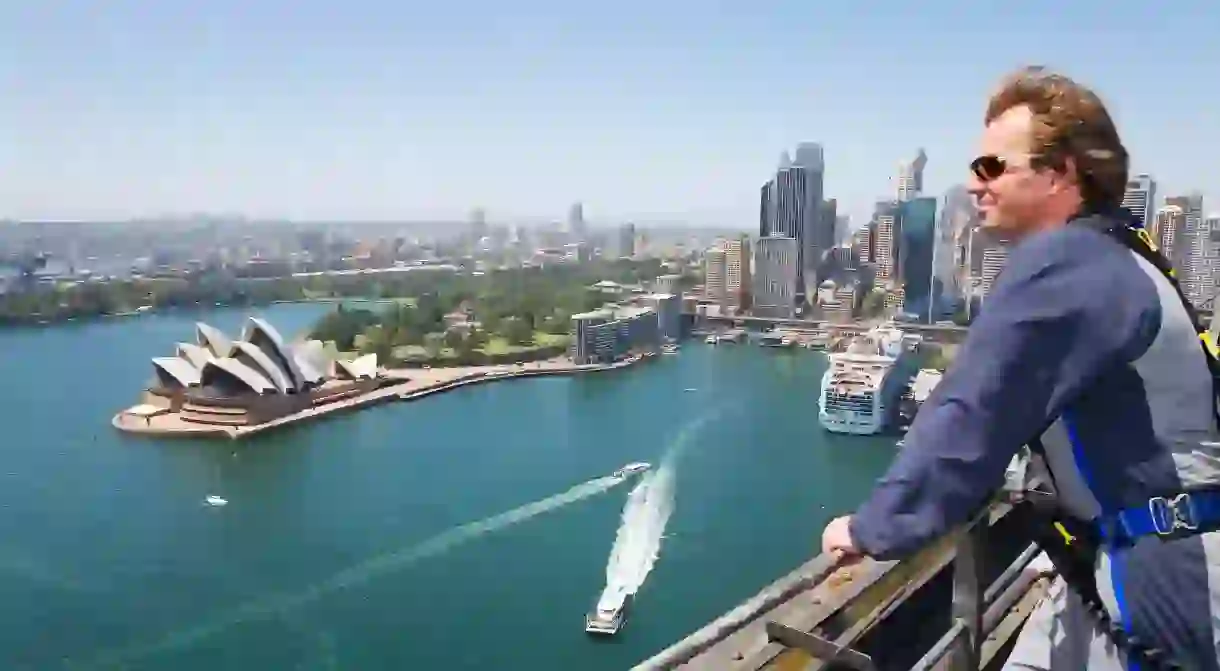 The BridgeClimb experience allows you to scale the Sydney Harbour Bridge and take in extraordinary views