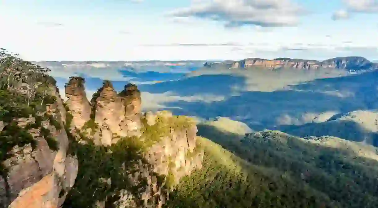 The historic Three Sisters sandstone rock formation is one of the greatest tourist draws in the Blue Mountains