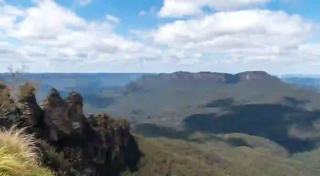 The Blue Mountains in New South Wales are so called for the majestic blue haze which surrounds them