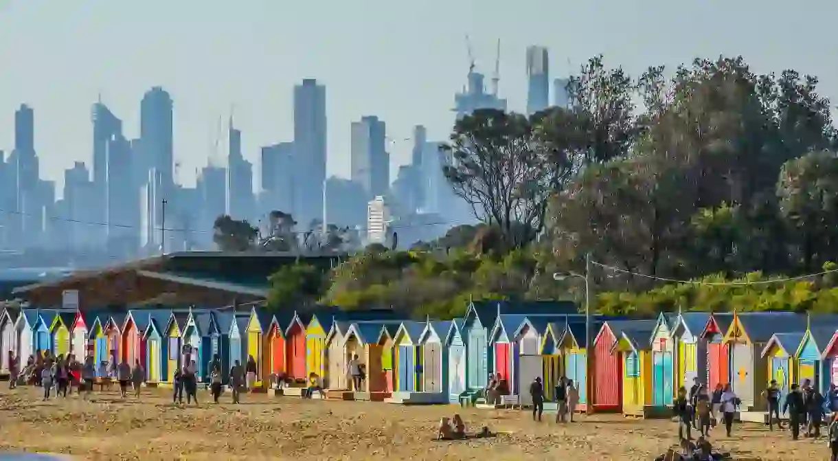 Brighton Beach’s bathing boxes make for an Instagram-worthy shot