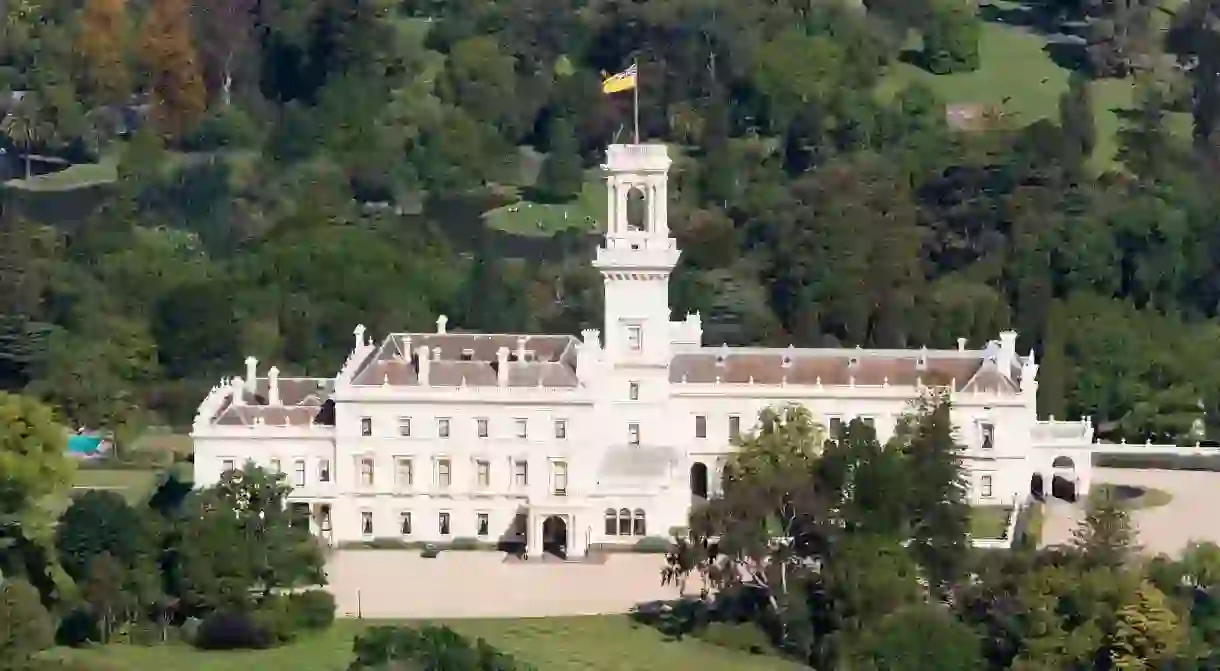 The Government House can be found in the Royal Botanic Gardens Victoria