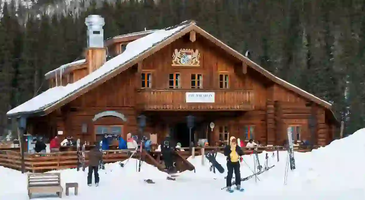 The Bavarian, in Taos, New Mexico, is a hotspot for post-ride beers