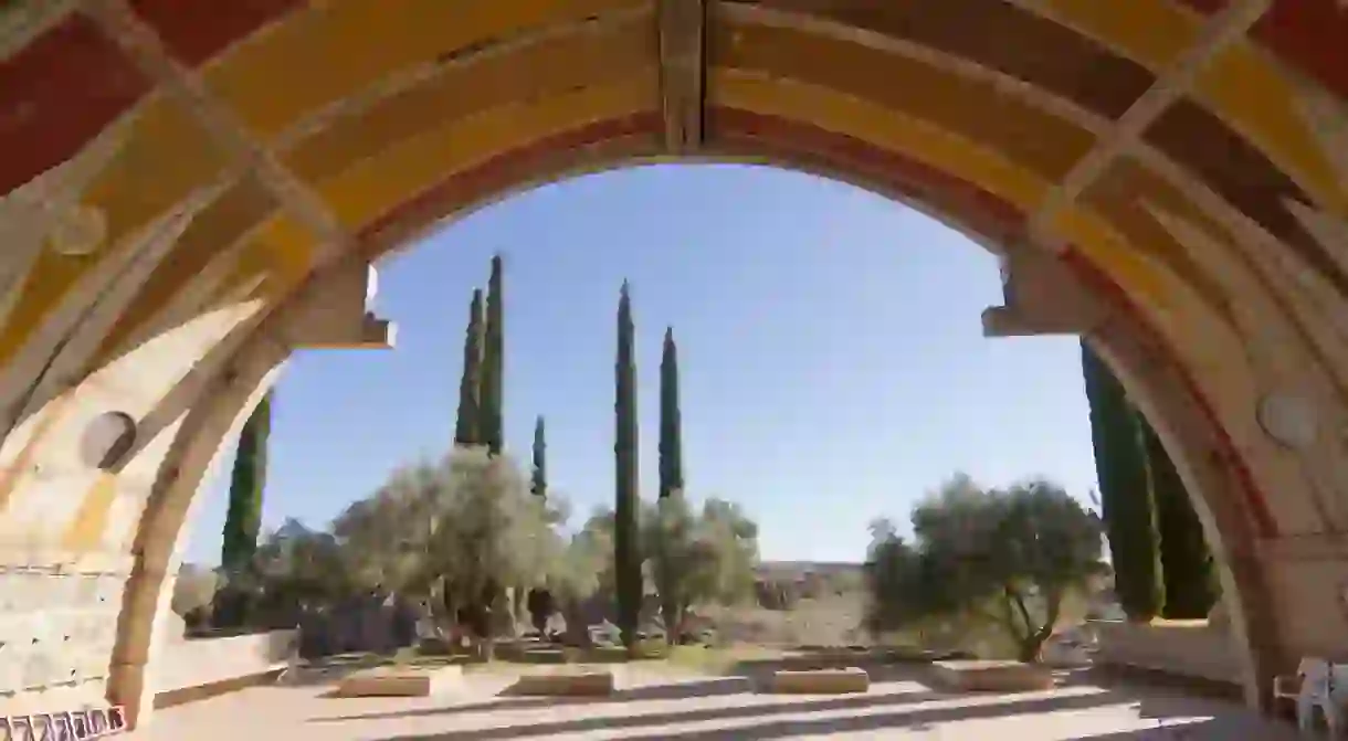 Arcosanti is an experimental town in the desert of Arizona, USA