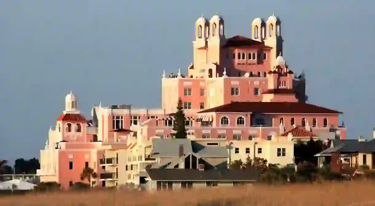 The Don CeSar hotel, at St Pete Beach, Florida, is one of many haunted hotels across the US where you can spend the night