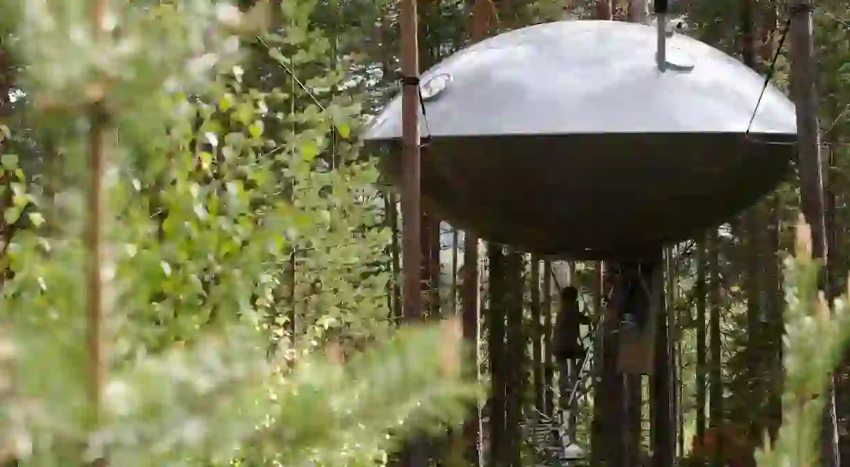 Hotels like the Treehotel in Sweden will guarantee an unforgettable stay