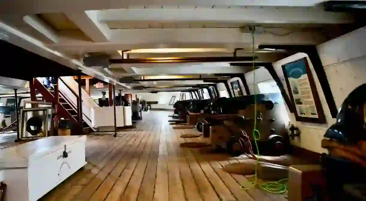 The historic USS Constellation in Baltimore is said to be haunted by former residents