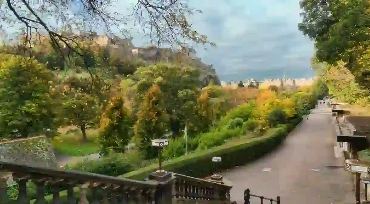 Edinburgh’s green spaces transform into brilliant shades of red, orange and yellow in autumn