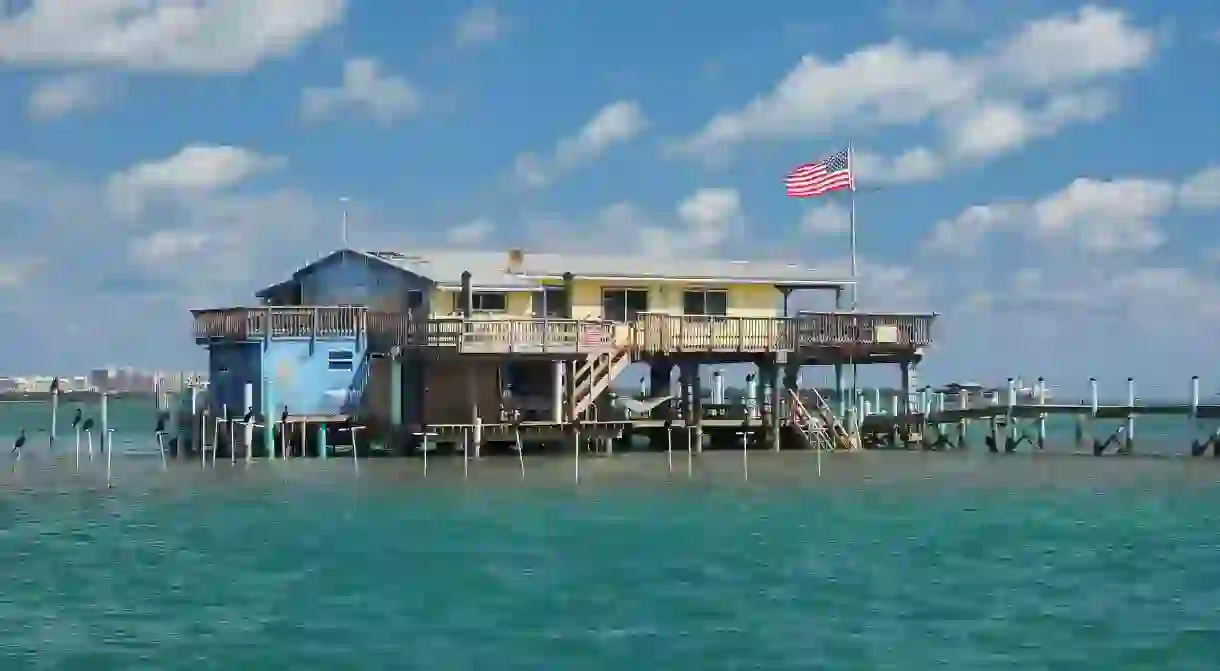 The wooden homes in Stiltsville were the fashionable place to be in the 1930s