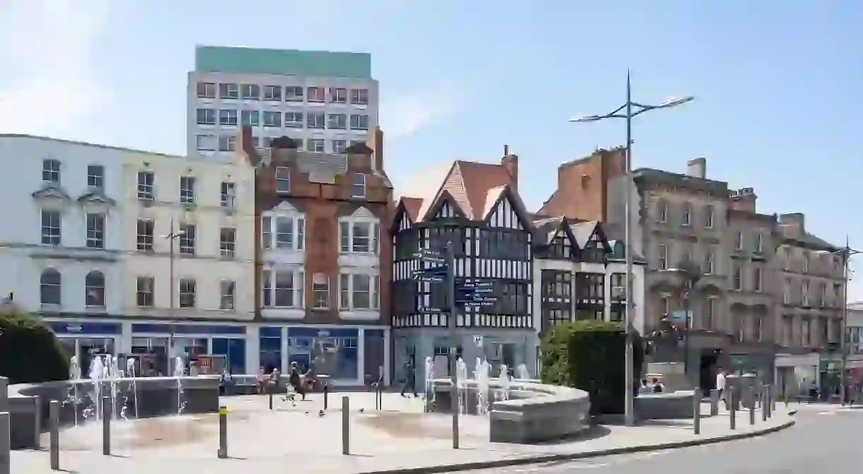 Queen Square in Wolverhampton is right at the centre of the city