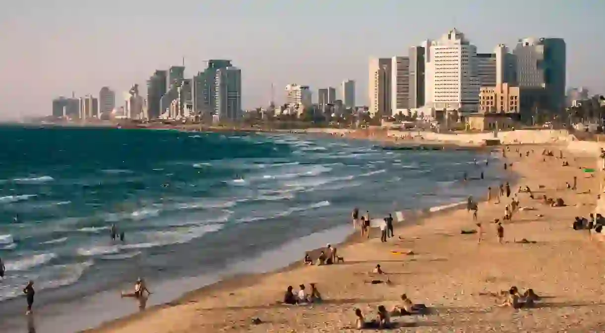 Alma Beach is just one of several serene spots in Tel Aviv