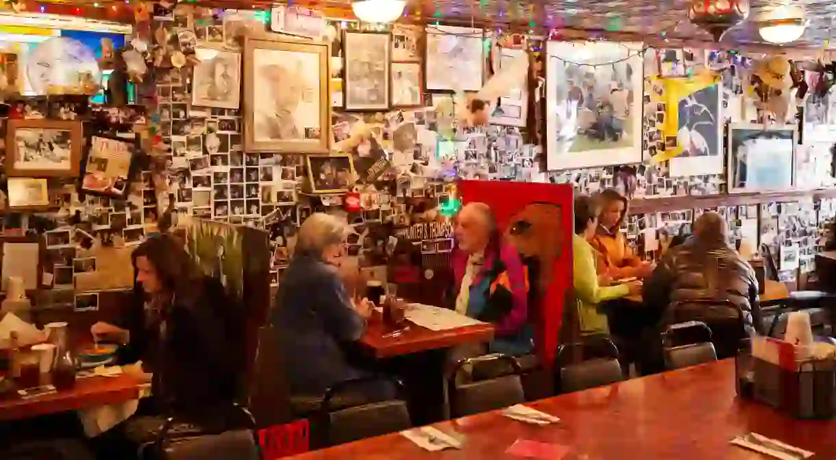 The Woody Creek Tavern is a lively, unpretentious place to grab a drink in the Aspen area