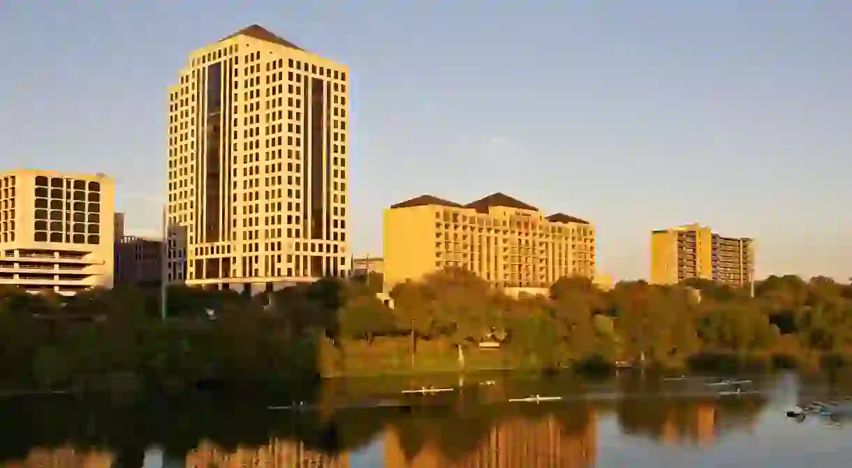 The Four Seasons, overlooking Lady Bird Lake in Austin, Texas