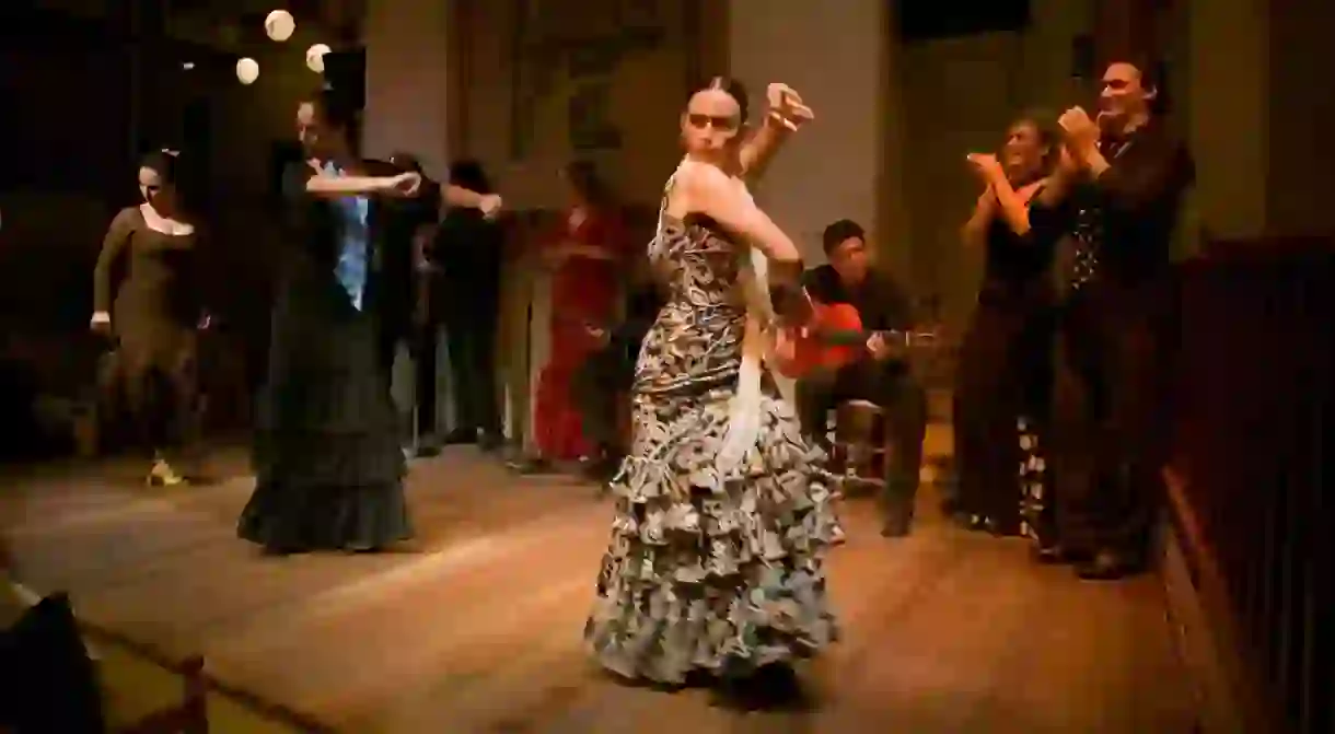 Flamenco at the Tablao de Carmen, Barcelona, Spain.