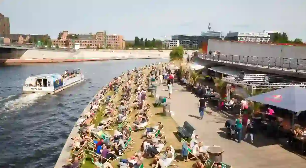 One way to enjoy the sights of Berlin is to take a boat trip on the River Spree