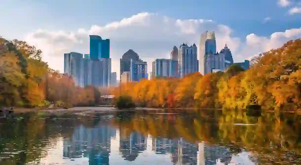 The colors of autumn can be enjoyed in many places around Georgia, including Atlanta itself