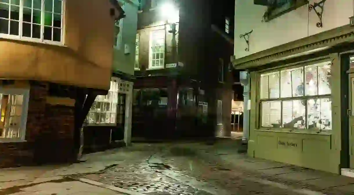 York, Shambles on a wet night