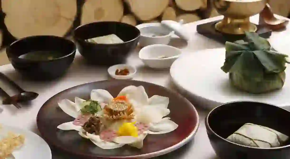 Korean temple food can be found in Buddhist temples across Korea