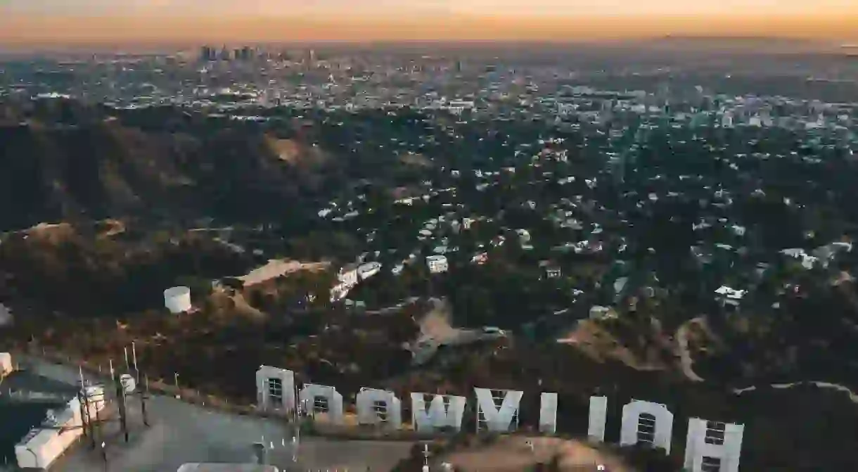 Looking down at Tinseltown from Hollywood Hills