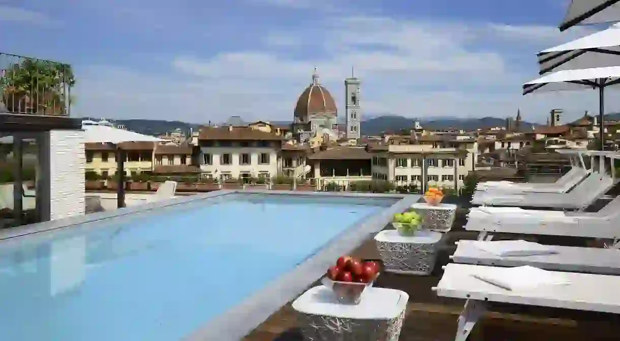 Gazing over the Florence rooftops at the iconic Duomo while you cool off in the rooftop pool - it doesnt get much better than that