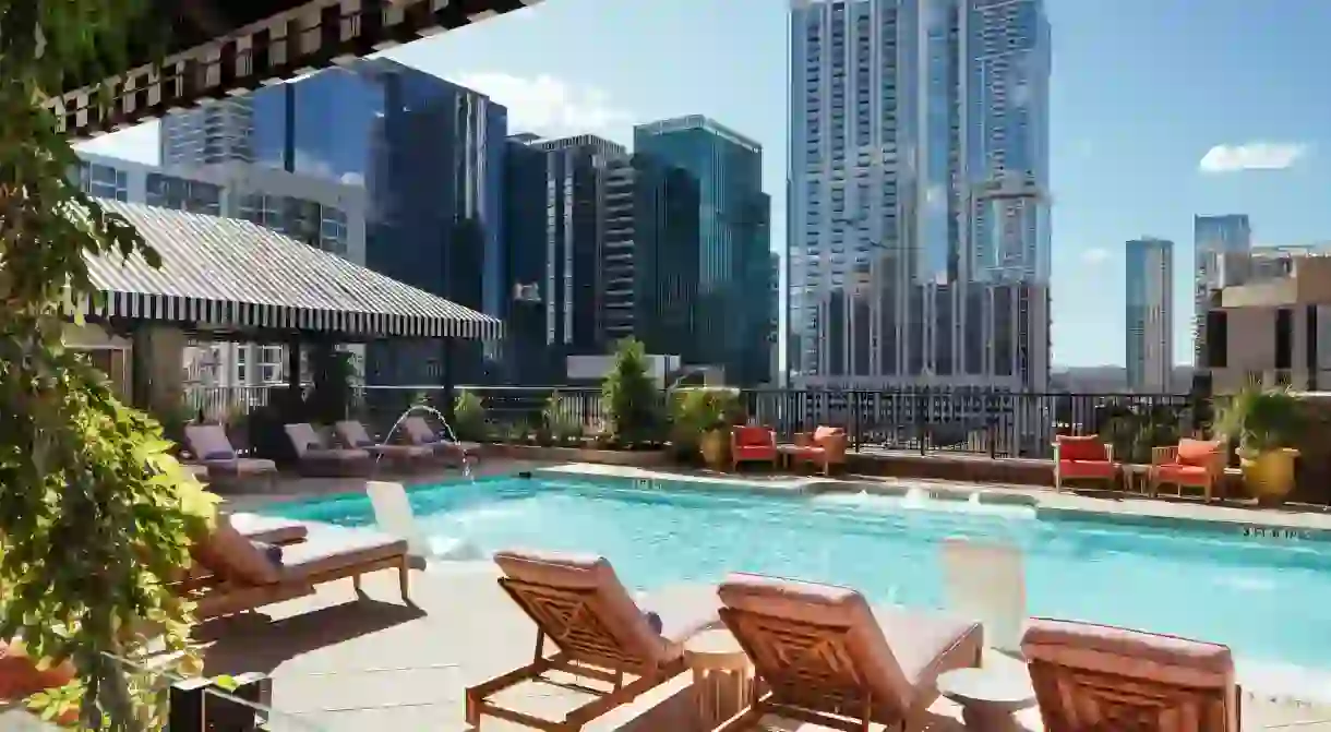 Relax poolside at the Hotel ZaZa Austin