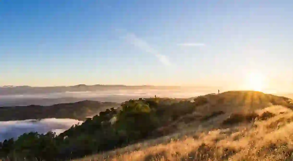 Taking in the view from the summit of Mount Umunhum