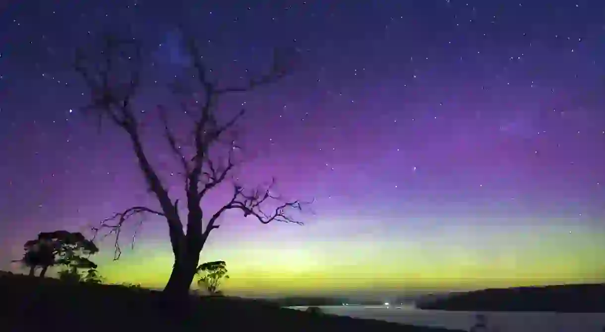 Aurora australis, Tasmania.