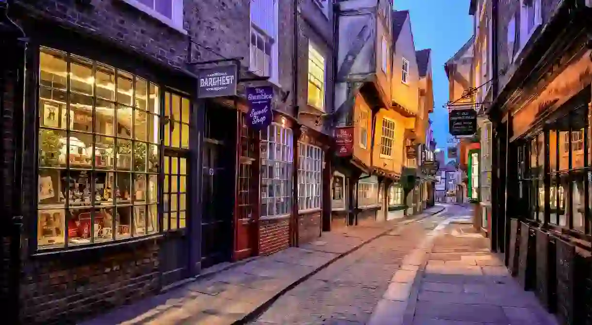 Enjoy a walk down the Shambles to soak up the romantic atmosphere in York