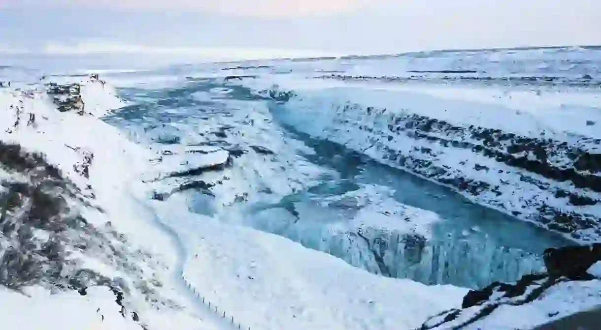 The stunning Gullfoss waterfall is just one of many must-see sights in Iceland