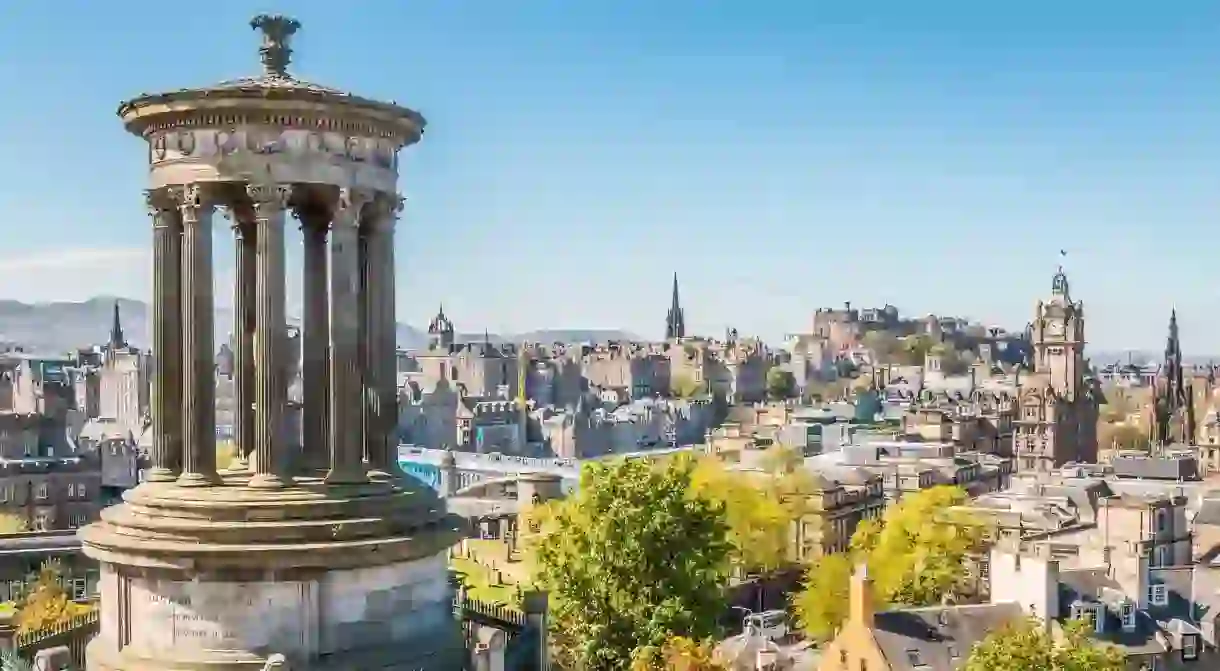 Take in the stunning view from Calton Hill, Edinburgh