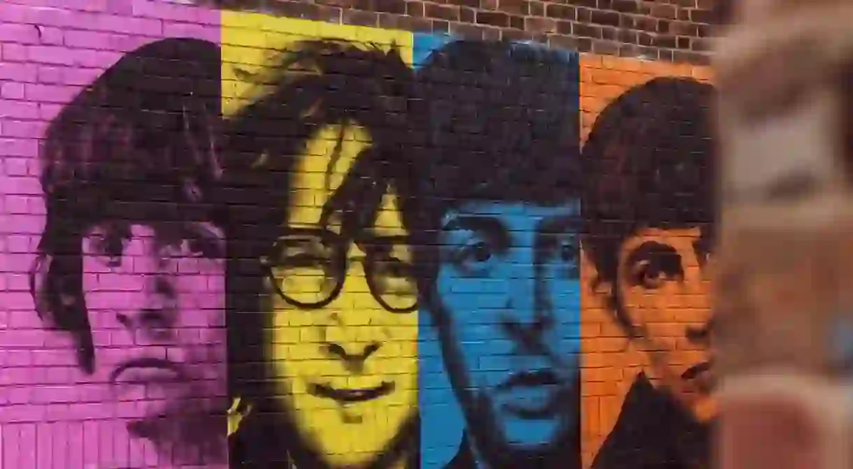 Youll find plenty of references to the Fab Four in Liverpool, including this mural in the Baltic Triangle