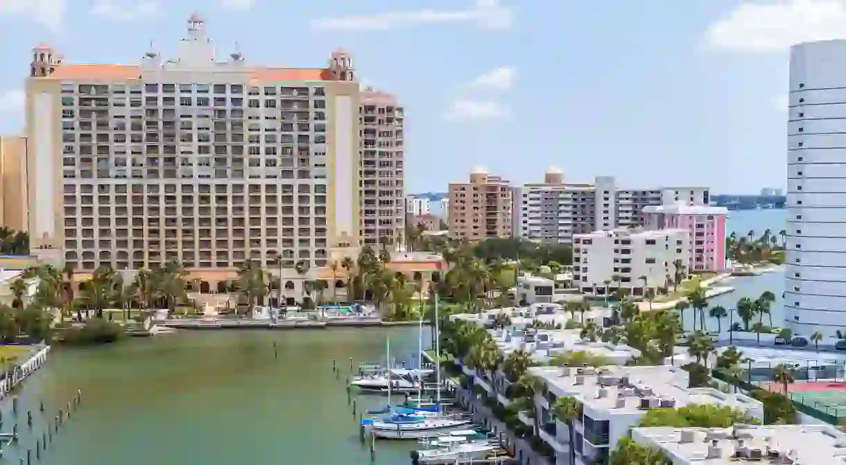 The towering Ritz-Carlton is one of the best places to stay in Sarasota