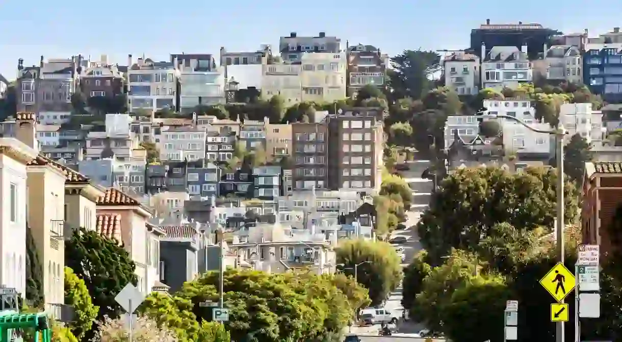 The steep rolling hills of San Francisco