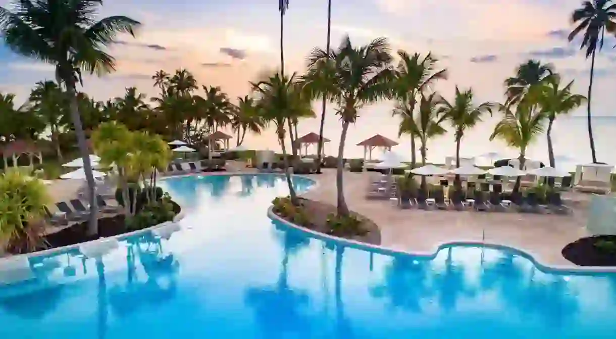 Nothing says luxury like the Hyatt Regency Grand Reserve Puerto Rico’s lagoon-style pool