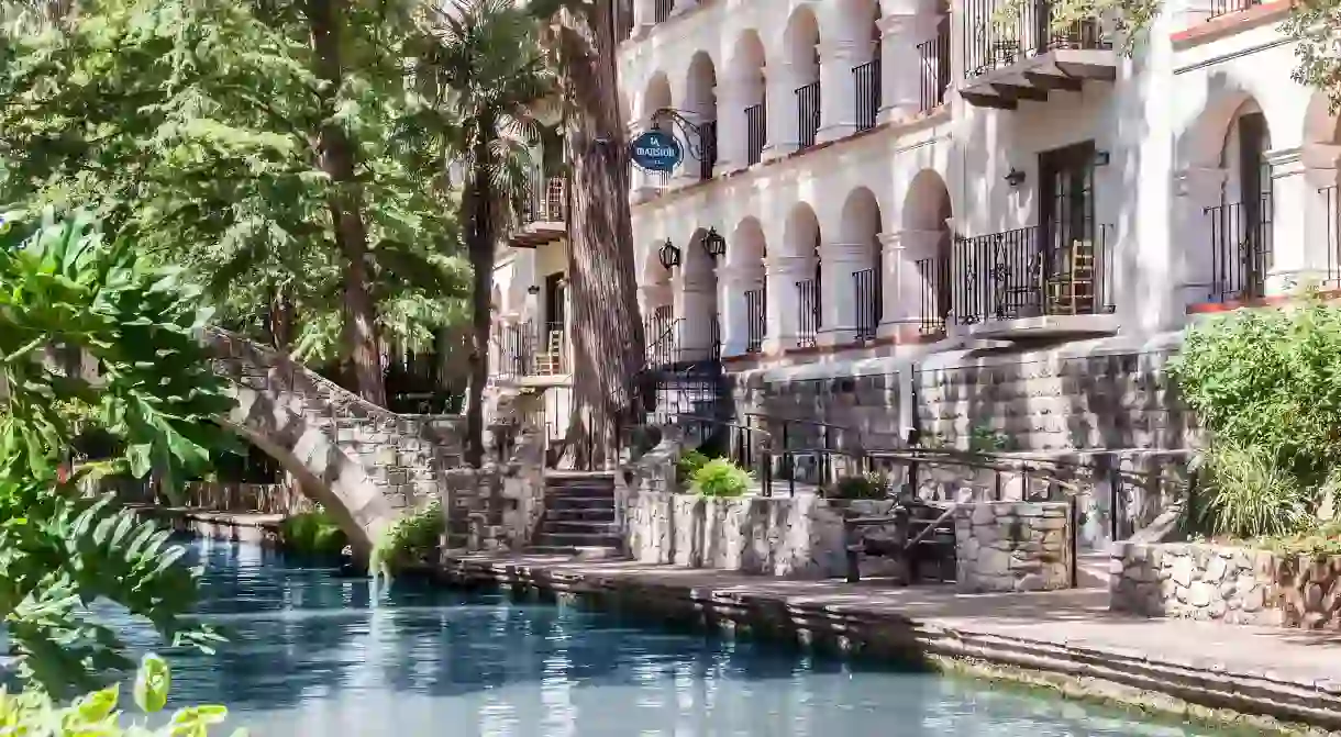 The beautiful Omni La Mansión del Rio sits on the famous San Antonio River Walk