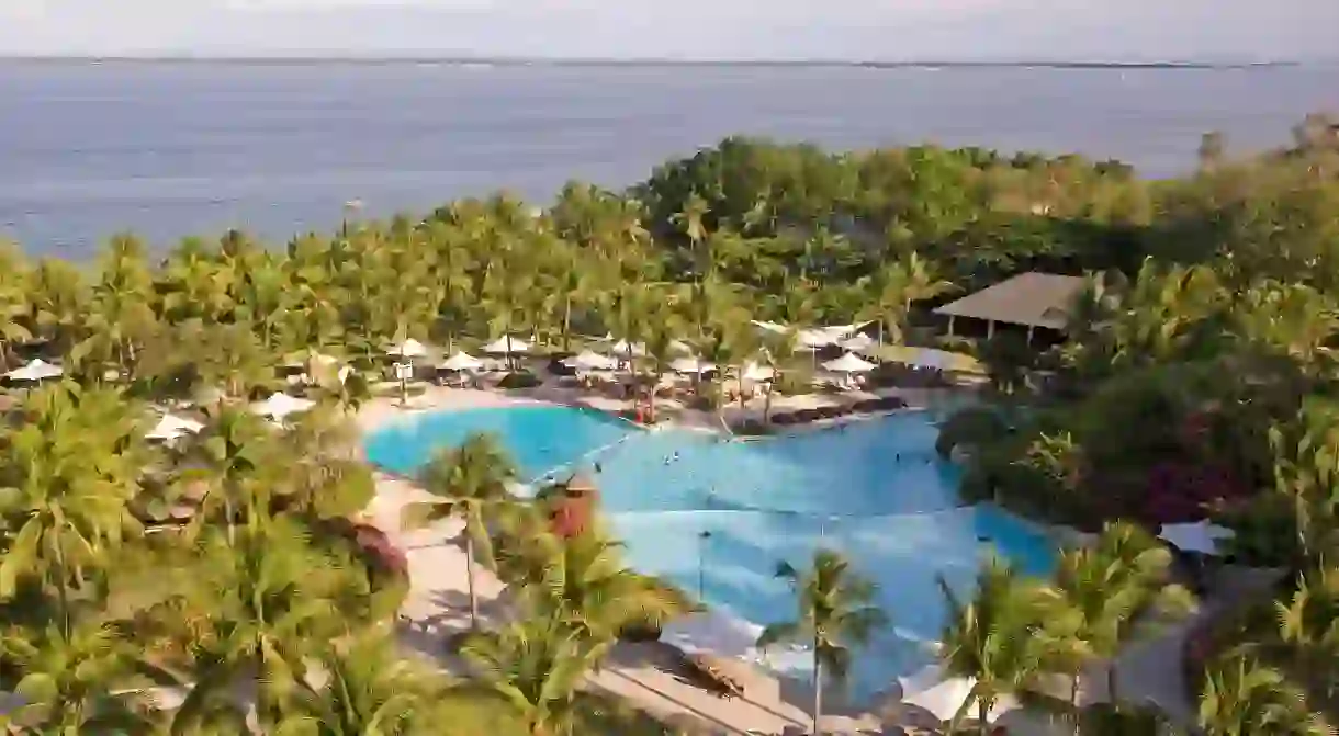 Shangri-La’s Mactan Resort and Spa is a five-star property with beautiful grounds and a private beach