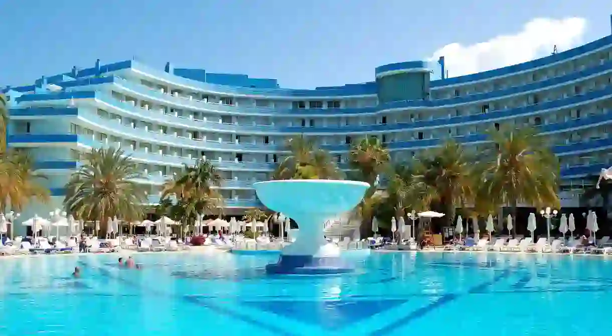 Mediterranean Palace is a hotel specifically geared towards families looking to splash in the Tenerife sun