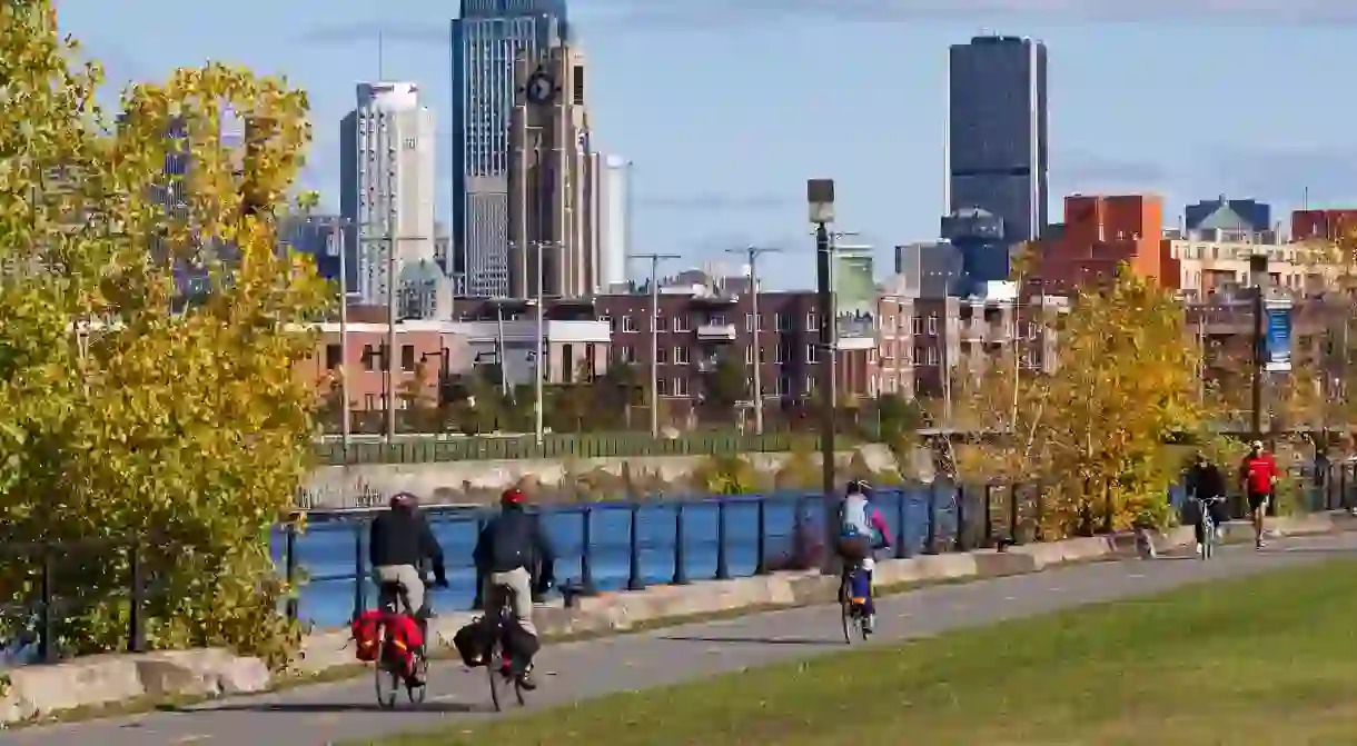 The banks of the Lachine Canal, in Montreal