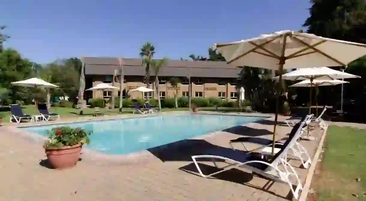 Unwind at the swimming pool at Cresta Lodge Gaborone