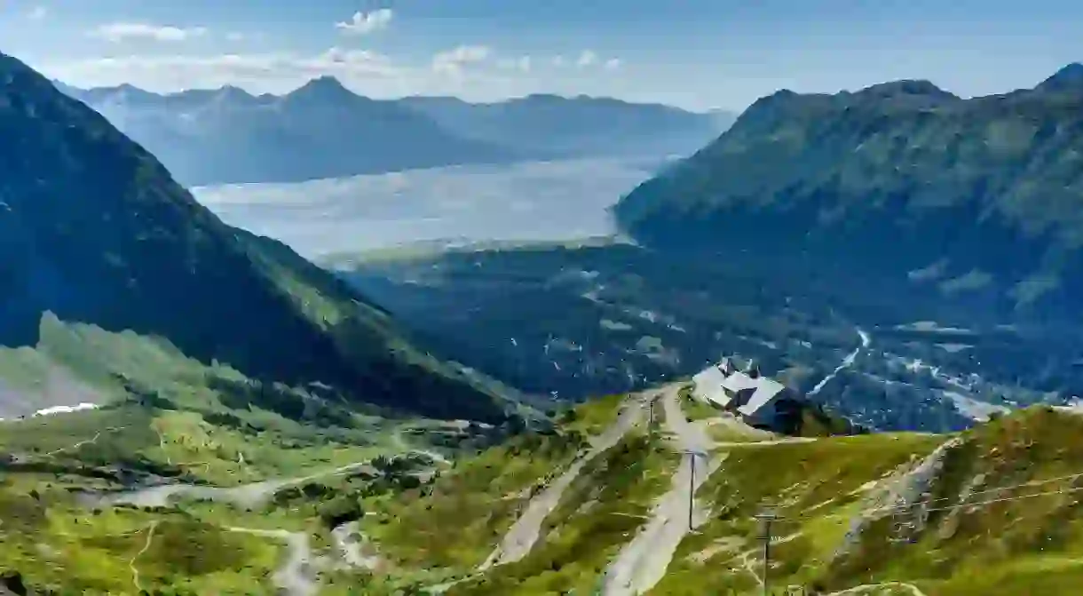 Aerial view of Girdwood