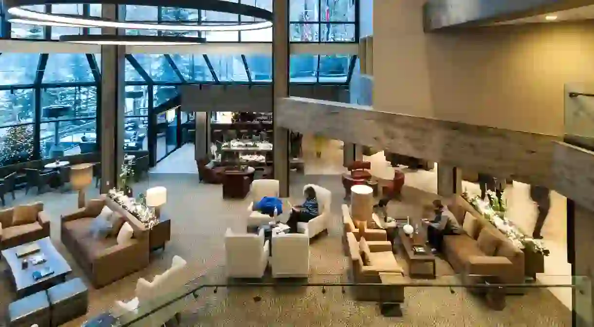 The lobby at Westin Snowmass Resort