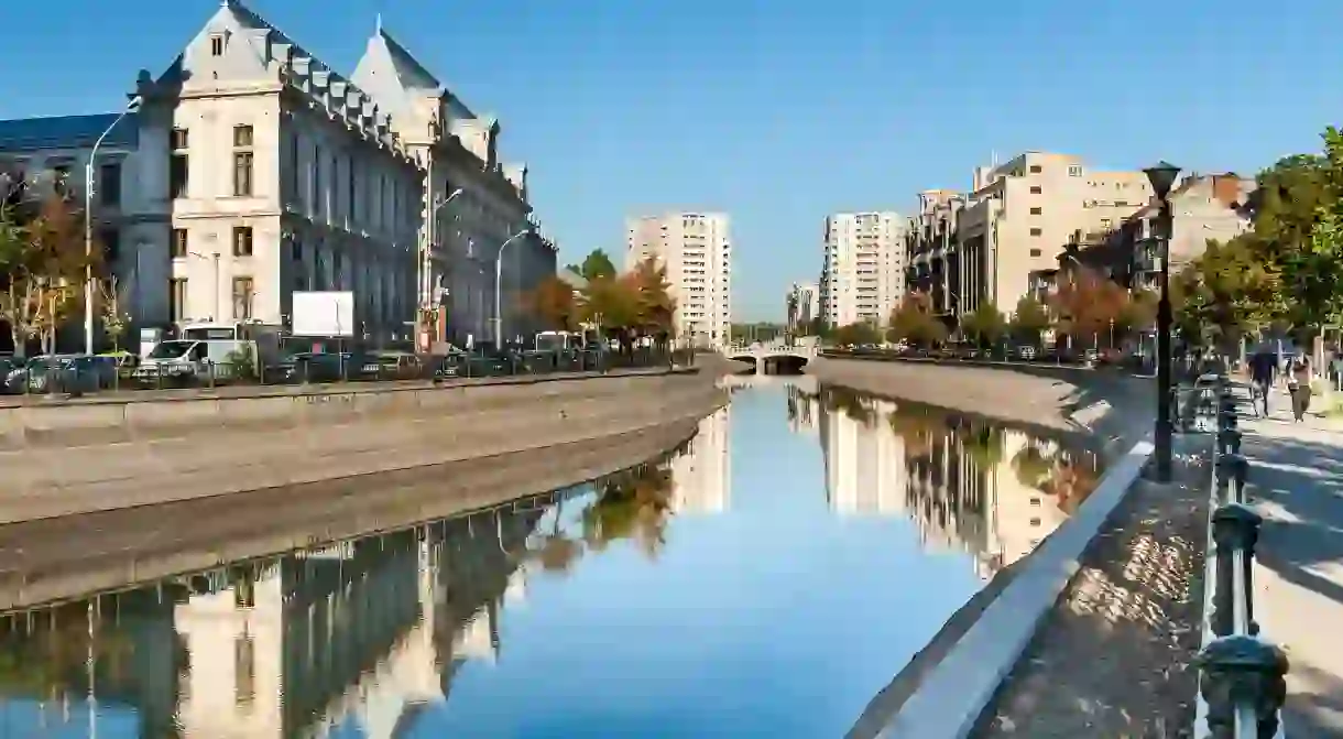 Stoll along the Dâmbovița River on your next trip to Bucharest, the capital of Romania