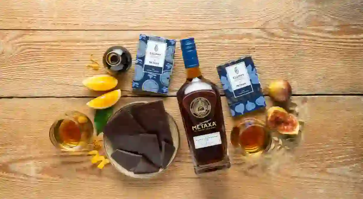 The Greek flavours of Metaxa stand out in this tasty gift