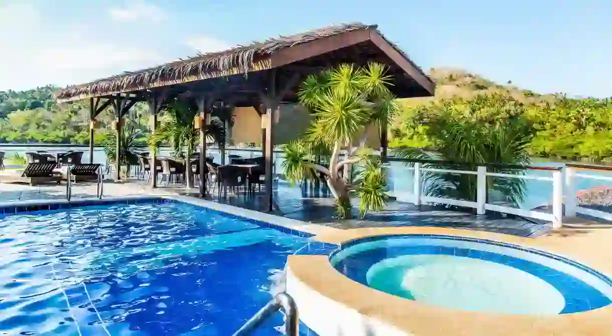 Unwind in the water at Edgewater Dive and Spa Resort in Puerto Galera