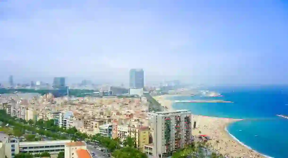 Stay near the beach in Barcelona