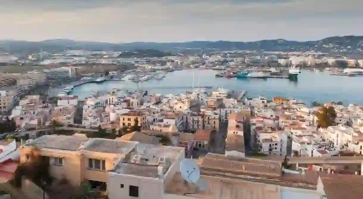 Enjoy views of Ibiza Old Town and the harbour