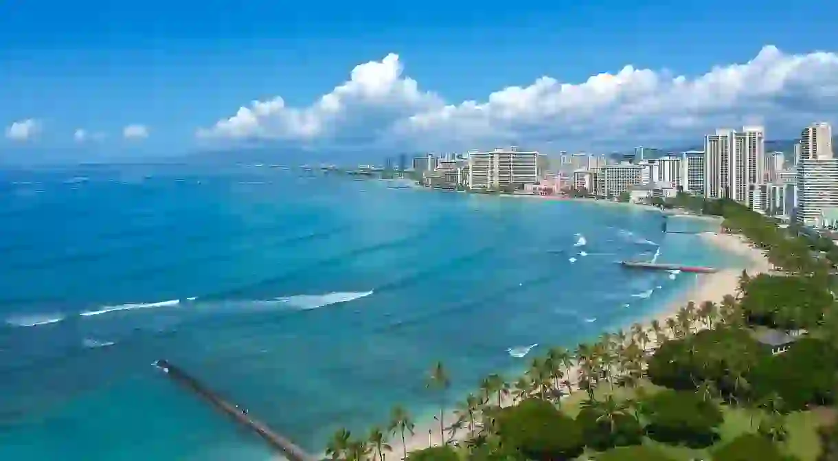 An apartment at Castle Waikiki Shore will set you up just steps from Waikiki Beach