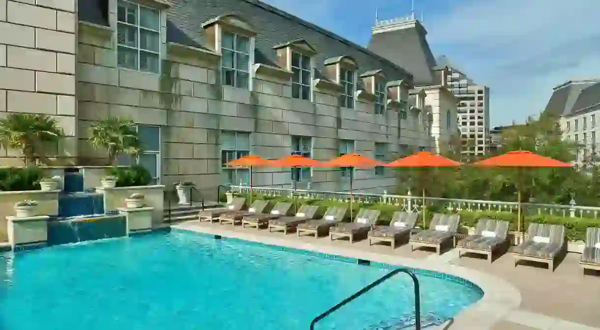 Hotel Crescent Court in Dallas, Texas is a heavenly haven, with large in-room soaking tubs, and a spa with hot and cold plunge whirlpools; you cant put a price on relaxation of this calibre